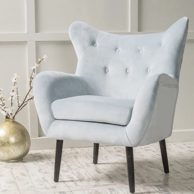 Fauteuil rembourré Alyssa Mid-century de Christopher Knight Home - 30.25P x 34.25L x 39.75H