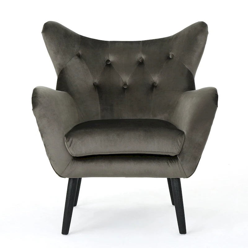 Fauteuil rembourré Alyssa Mid-century de Christopher Knight Home - 30.25P x 34.25L x 39.75H