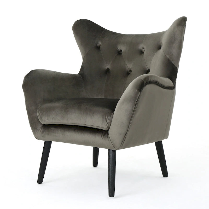 Fauteuil rembourré Alyssa Mid-century de Christopher Knight Home - 30.25P x 34.25L x 39.75H