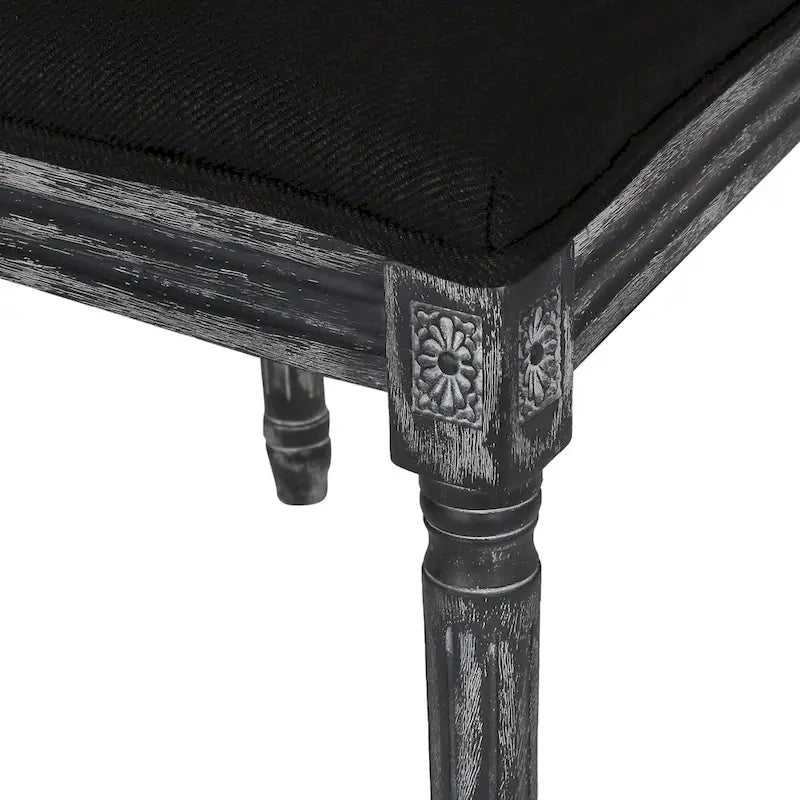 Chaise de salle à manger Regina en bois et cannage (lot de 4)