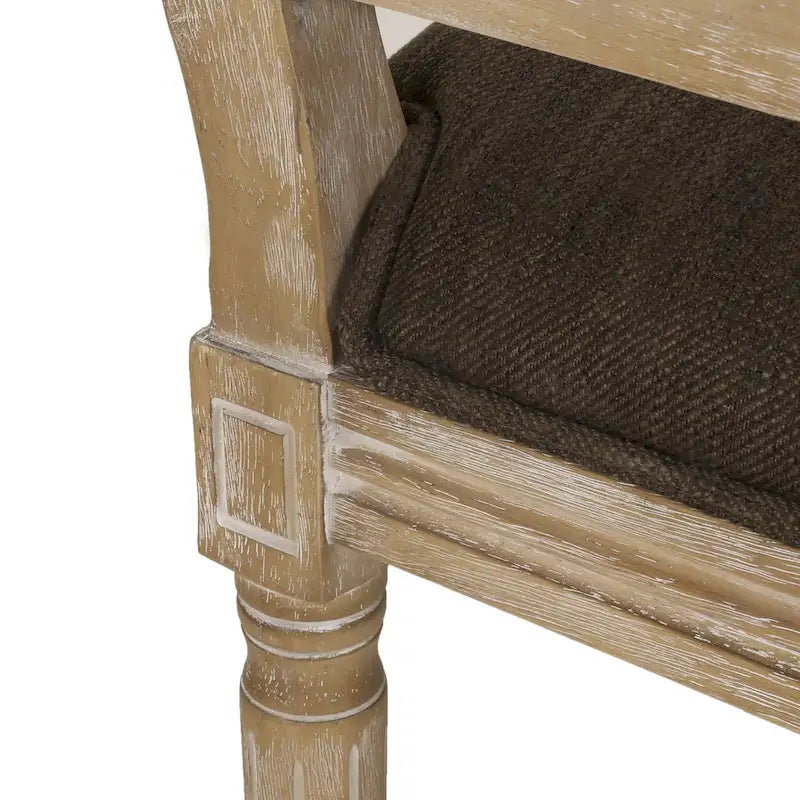 Chaise de salle à manger Regina en bois et cannage (lot de 4)