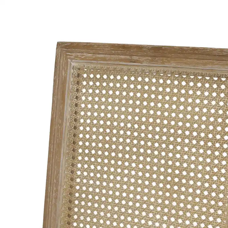 Chaise de salle à manger Regina en bois et cannage (lot de 4)