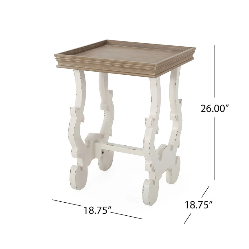 Table d'appoint Lonedell façon campagne française de Christopher Knight Home