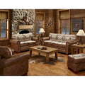 Alpine Lodge Fishing Scene Upholstered 4-piece Seating Set