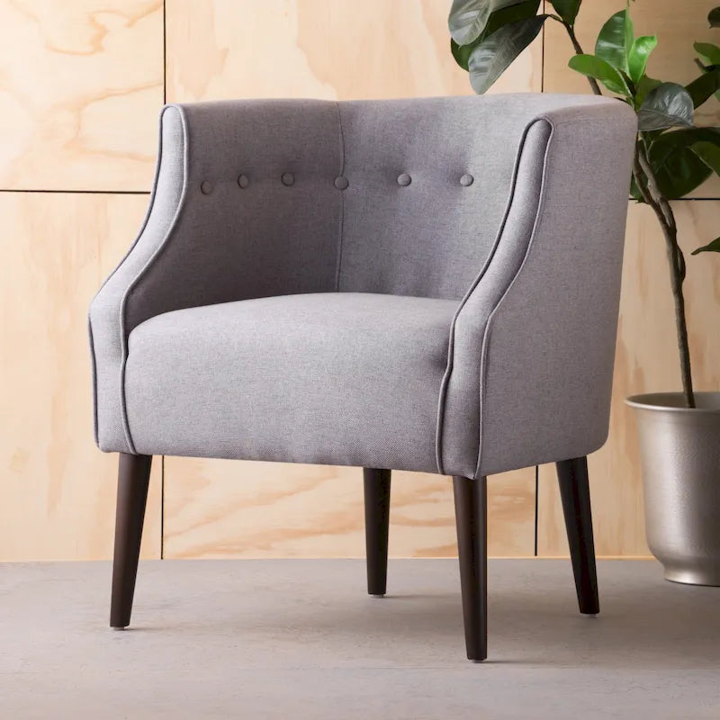 Fauteuil club en tissu capitonné Brandi de Christopher Knight Home – 27,00 L x 28,75 P x 30,50 H