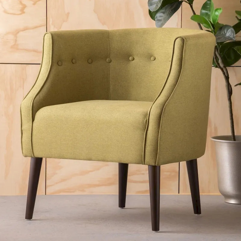 Fauteuil club en tissu capitonné Brandi de Christopher Knight Home – 27,00 L x 28,75 P x 30,50 H