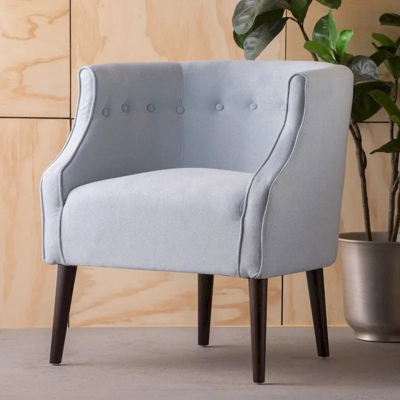 Fauteuil club en tissu capitonné Brandi de Christopher Knight Home – 27,00 L x 28,75 P x 30,50 H