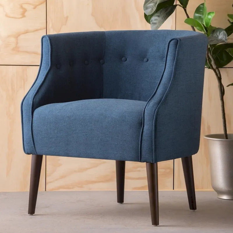 Fauteuil club en tissu capitonné Brandi de Christopher Knight Home – 27,00 L x 28,75 P x 30,50 H