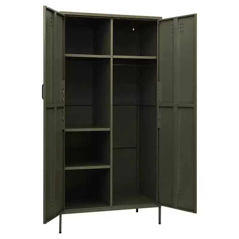 vidaXL Armoire vert olive 90x50x180 cm Acier