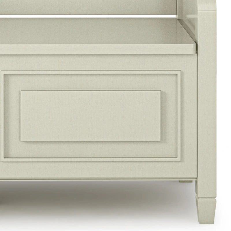 WYNDENHALL Hampshire Banc de rangement traditionnel en bois massif de 42 pouces de large pour entrée - 42 L x 18 P x 29,5 H