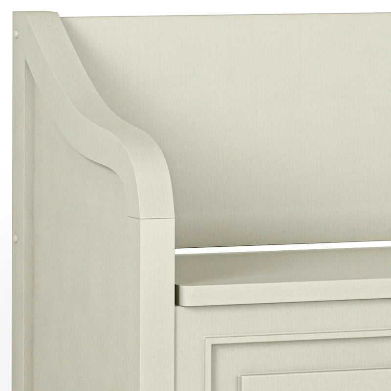 WYNDENHALL Hampshire Banc de rangement traditionnel en bois massif de 42 pouces de large pour entrée - 42 L x 18 P x 29,5 H