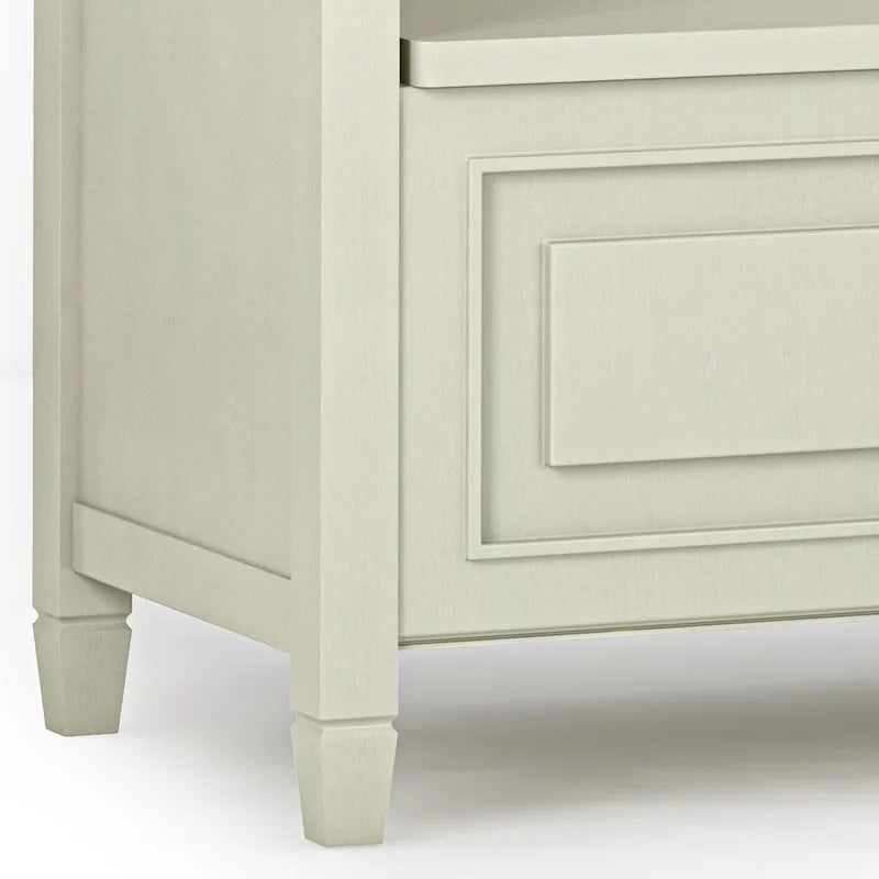 WYNDENHALL Hampshire Banc de rangement traditionnel en bois massif de 42 pouces de large pour entrée - 42 L x 18 P x 29,5 H