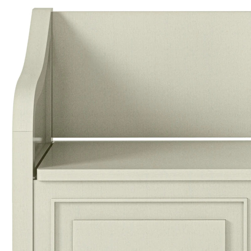 WYNDENHALL Hampshire Banc de rangement traditionnel en bois massif de 42 pouces de large pour entrée - 42 L x 18 P x 29,5 H