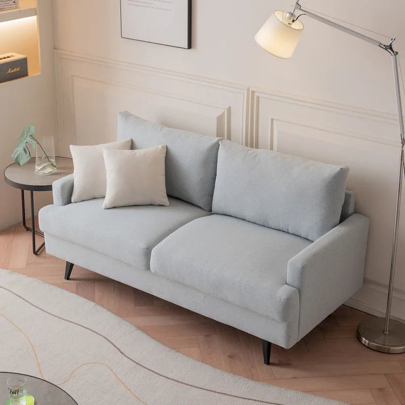 Causeuse capitonnée en tissu, canapé moderne pour salon, chambre, appartement