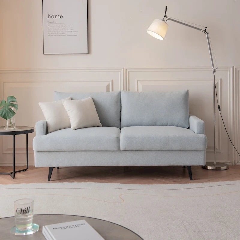 Causeuse capitonnée en tissu, canapé moderne pour salon, chambre, appartement