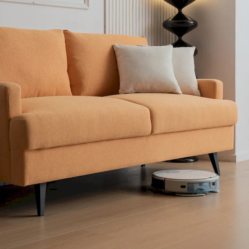 Causeuse capitonnée en tissu, canapé moderne pour salon, chambre, appartement