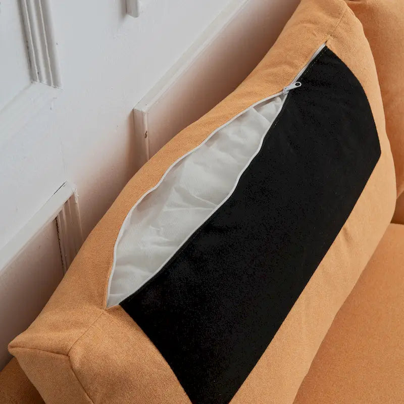 Causeuse capitonnée en tissu, canapé moderne pour salon, chambre, appartement