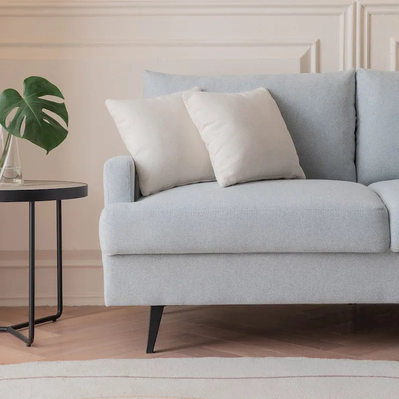 Causeuse capitonnée en tissu, canapé moderne pour salon, chambre, appartement