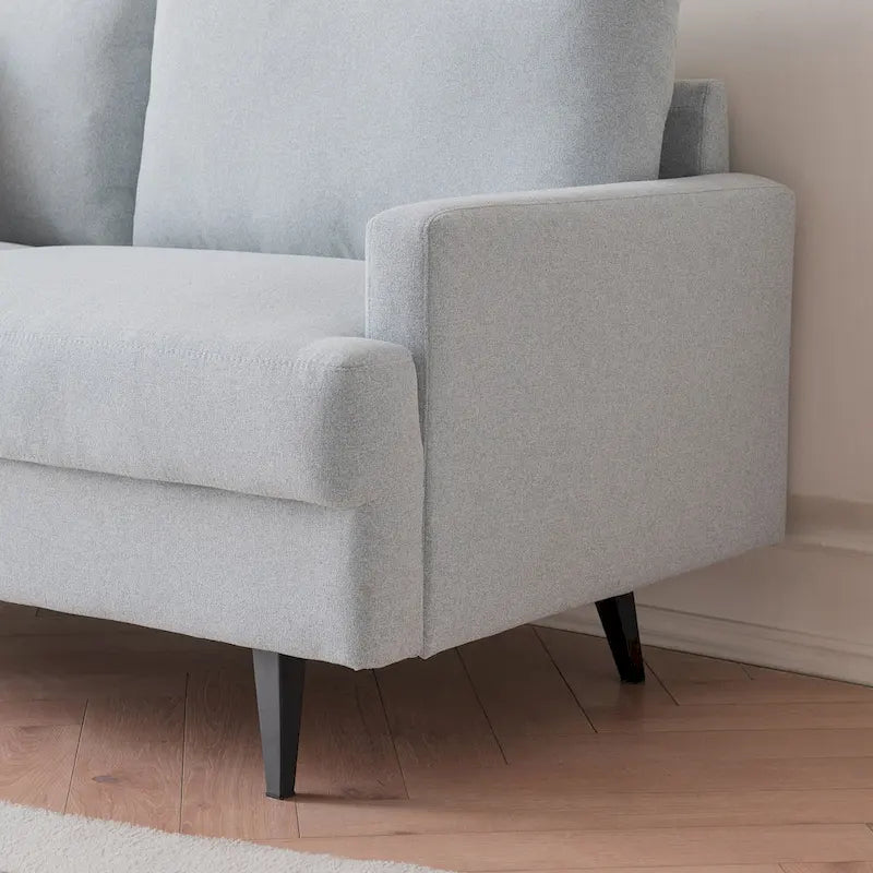 Causeuse capitonnée en tissu, canapé moderne pour salon, chambre, appartement