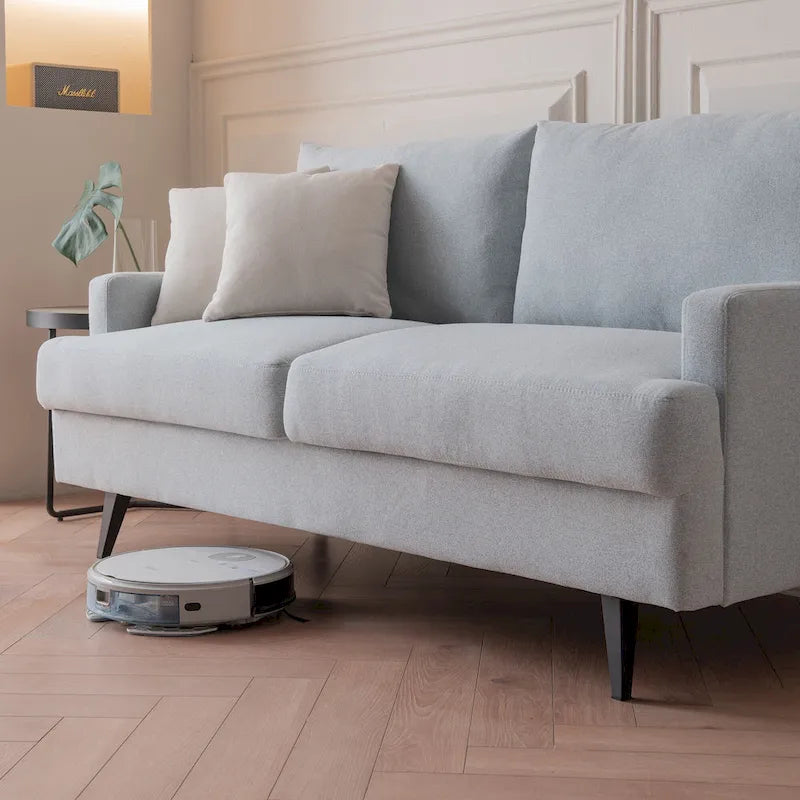 Causeuse capitonnée en tissu, canapé moderne pour salon, chambre, appartement