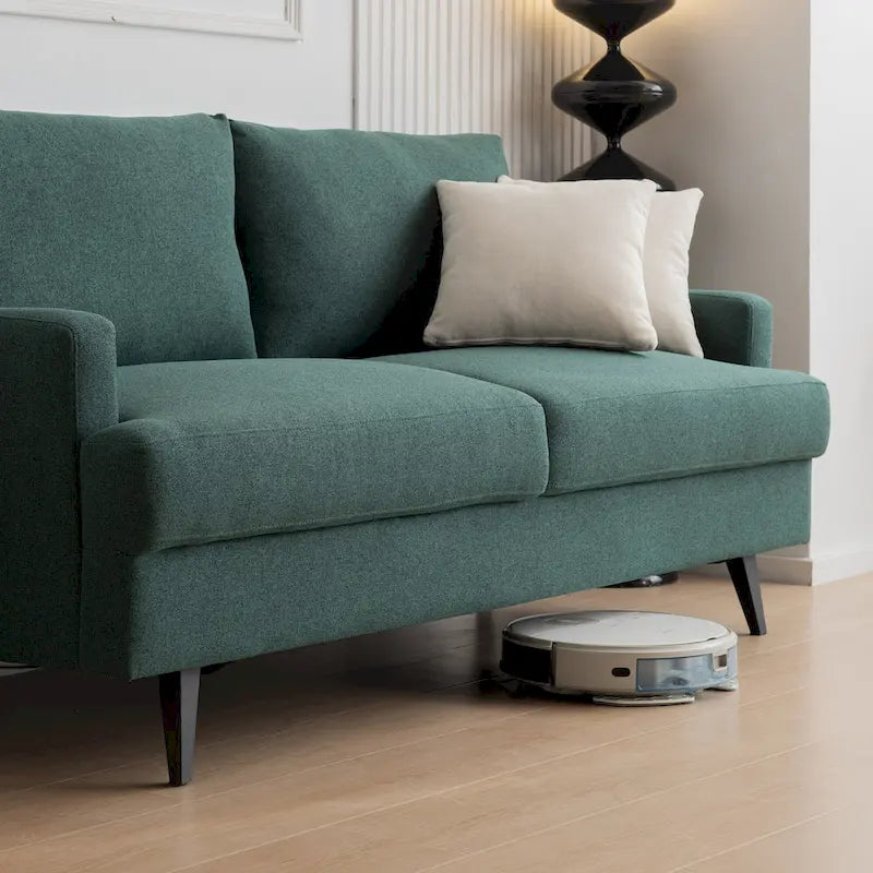 Causeuse capitonnée en tissu, canapé moderne pour salon, chambre, appartement