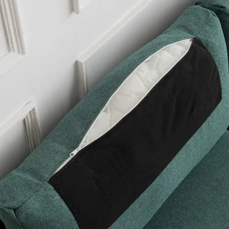 Causeuse capitonnée en tissu, canapé moderne pour salon, chambre, appartement