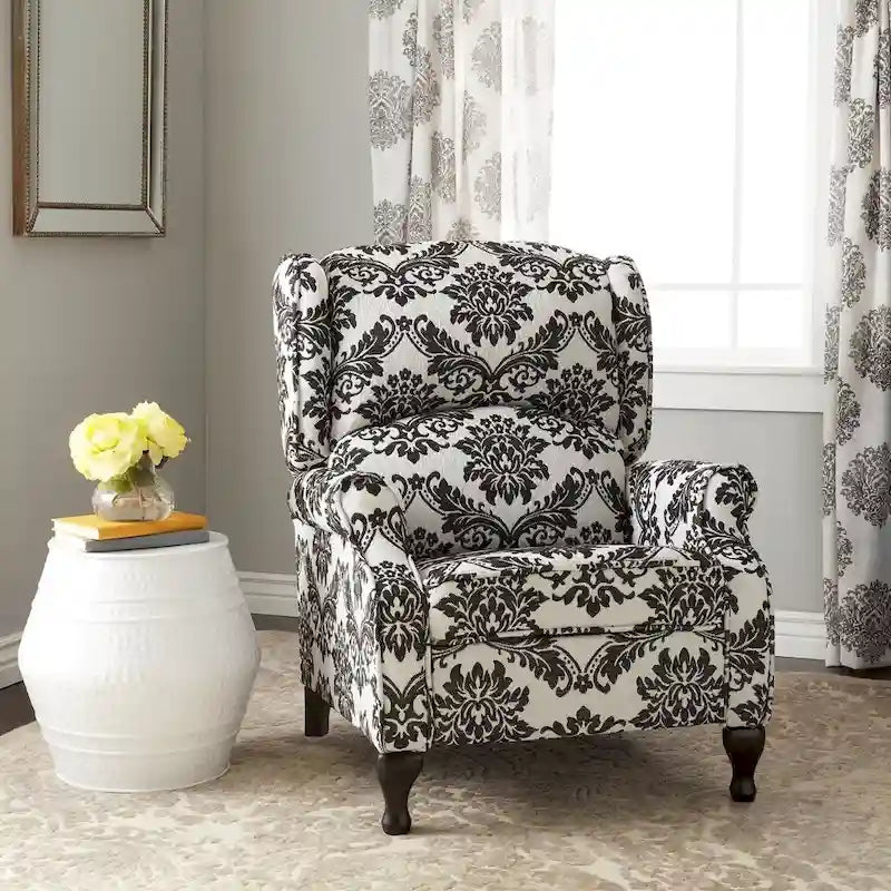 Fauteuil inclinable à oreilles rembourré Simple Living