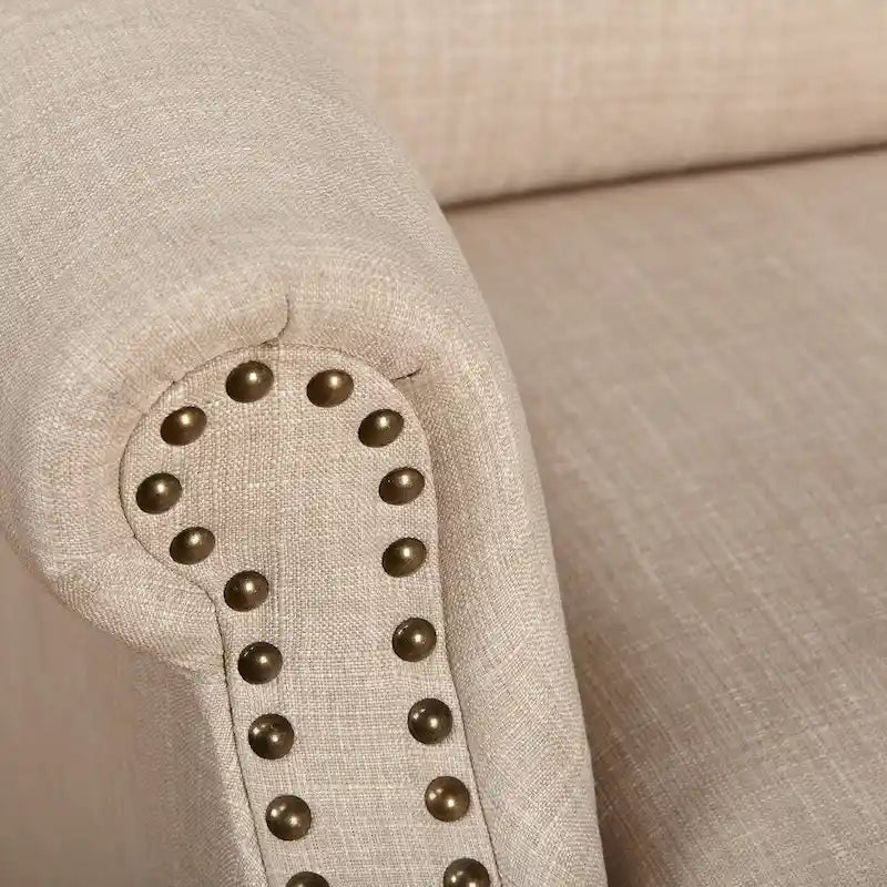 Fauteuil inclinable à oreilles rembourré Simple Living