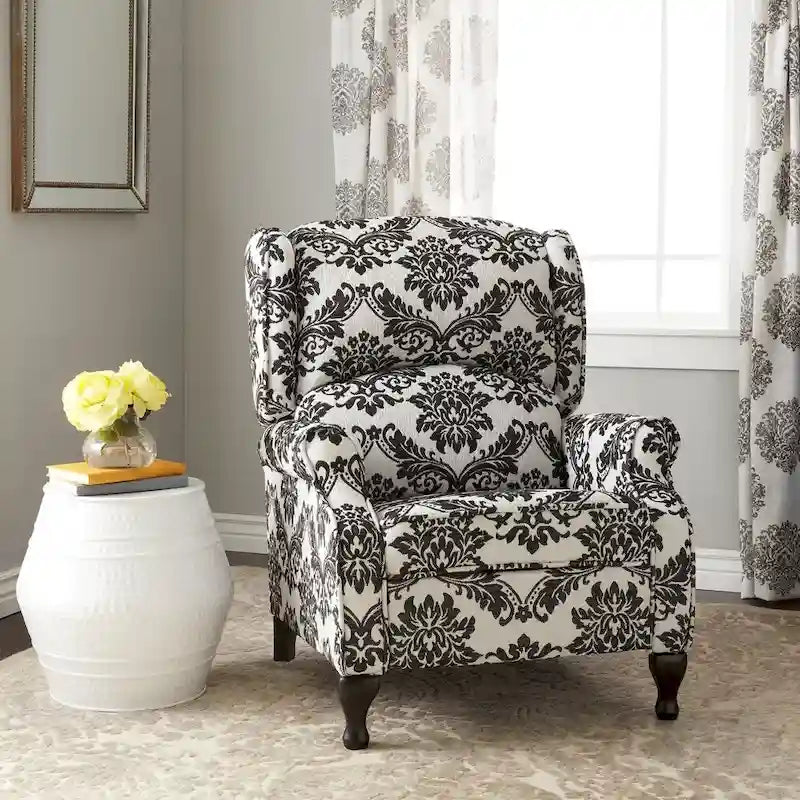 Fauteuil inclinable à oreilles rembourré Simple Living