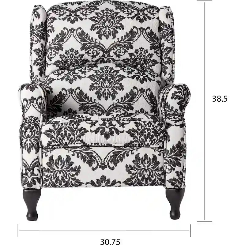 Fauteuil inclinable à oreilles rembourré Simple Living