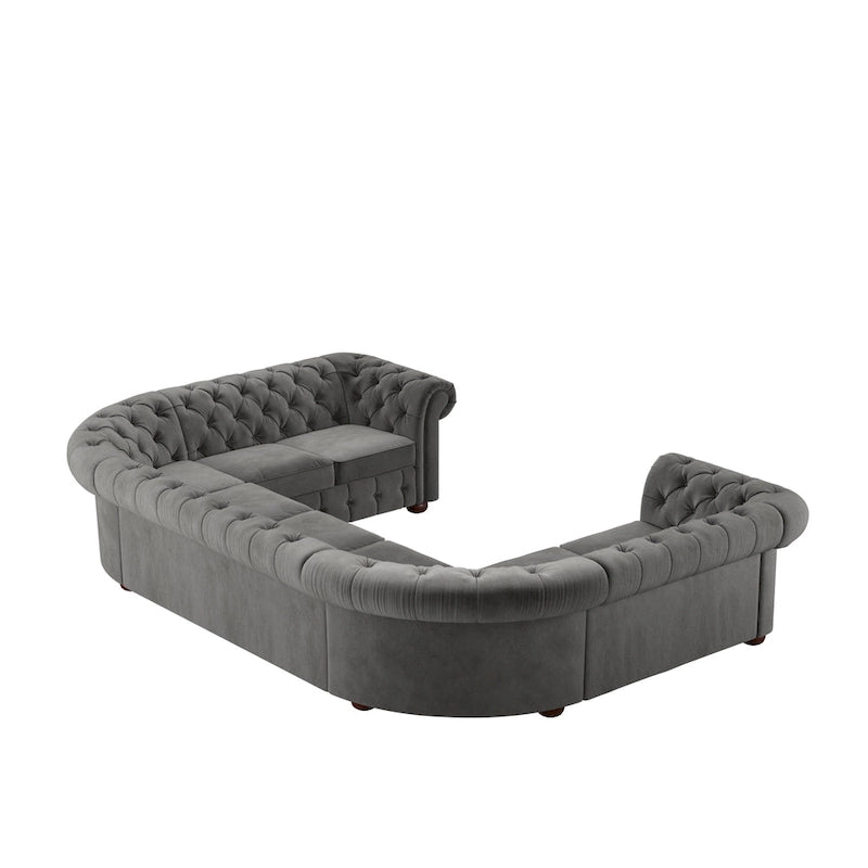 Canapé d'angle en U Chesterfield Knightsbridge par iNSPIRE Q Artisan