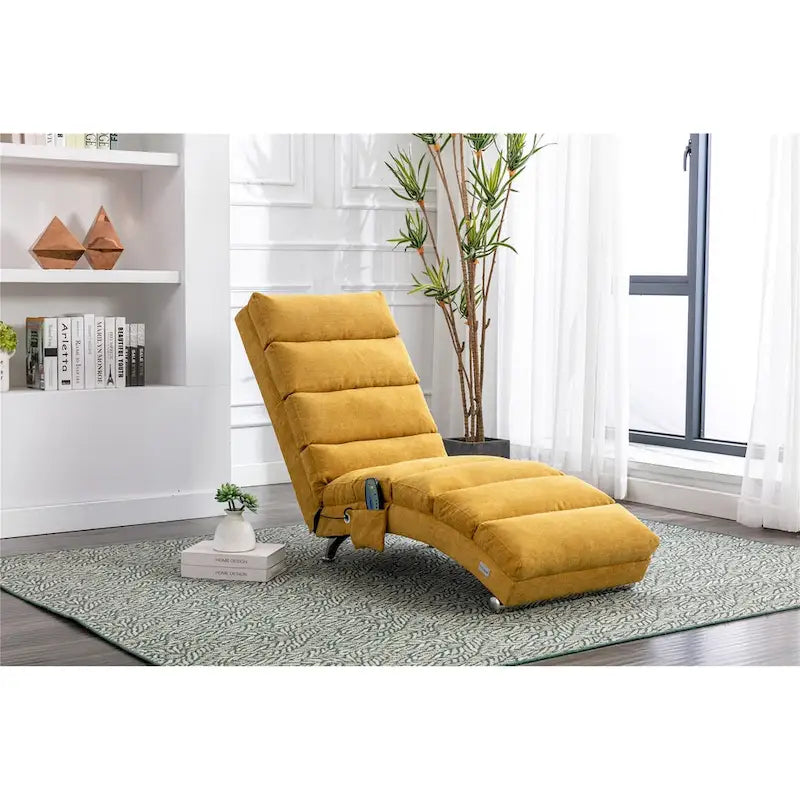 Chaise longue en lin pour intérieur, longue banquette moderne pour bureau ou salon