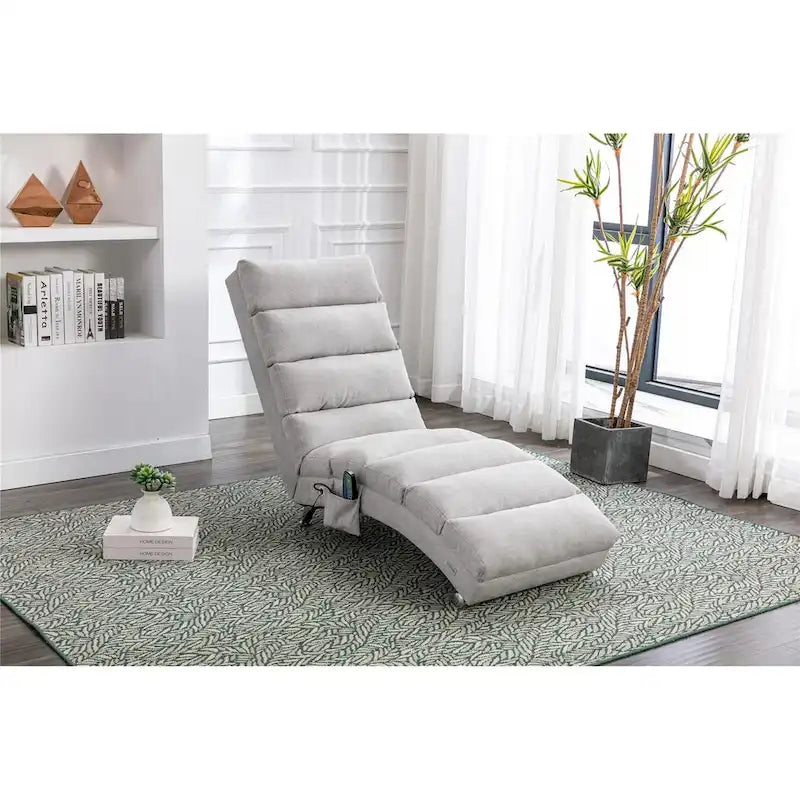 Chaise longue en lin pour intérieur, longue banquette moderne pour bureau ou salon