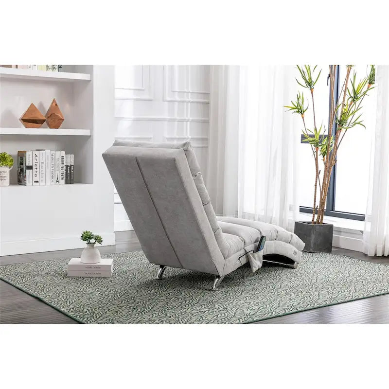 Chaise longue en lin pour intérieur, longue banquette moderne pour bureau ou salon