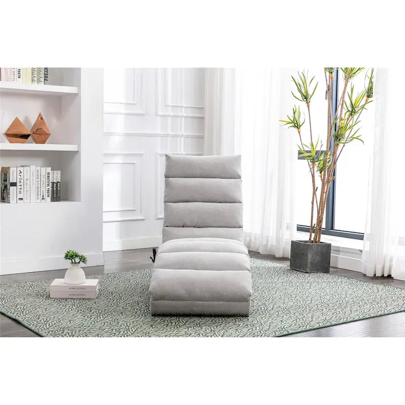 Chaise longue en lin pour intérieur, longue banquette moderne pour bureau ou salon