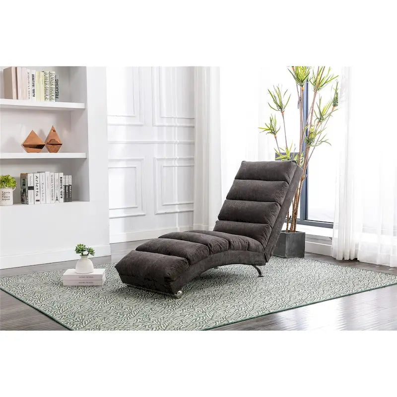 Chaise longue en lin pour intérieur, longue banquette moderne pour bureau ou salon