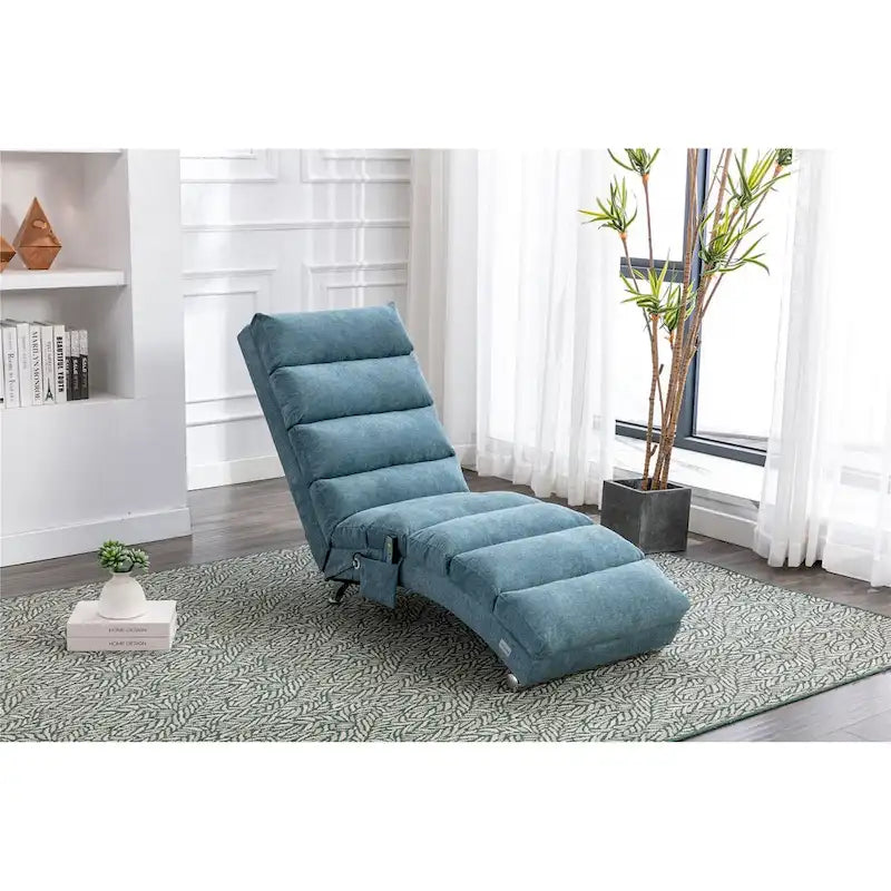 Chaise longue en lin pour intérieur, longue banquette moderne pour bureau ou salon