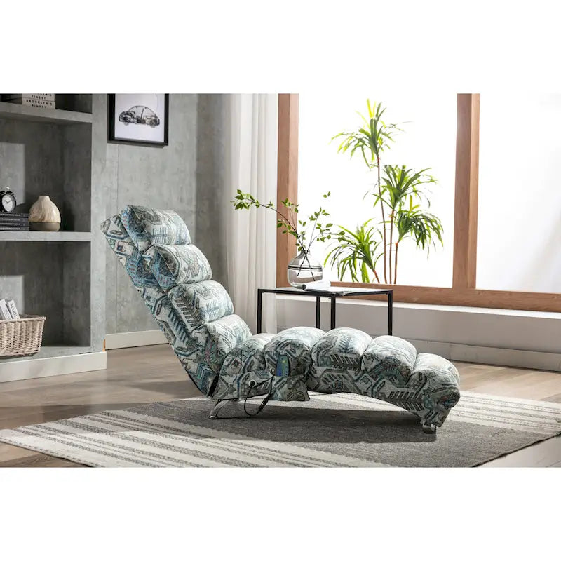 Chaise longue en lin pour intérieur, longue banquette moderne pour bureau ou salon