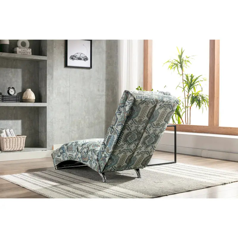 Chaise longue en lin pour intérieur, longue banquette moderne pour bureau ou salon