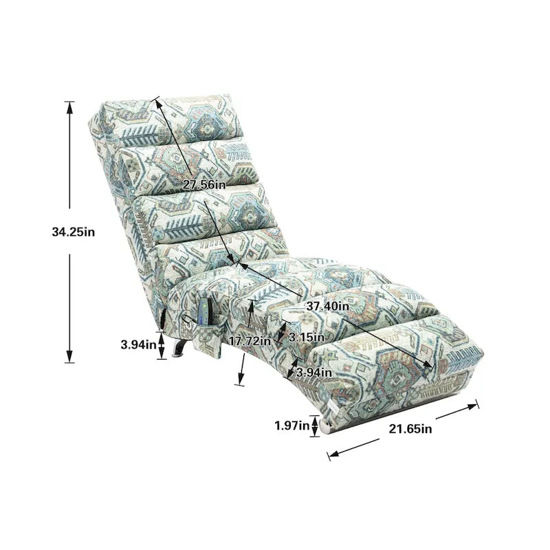 Chaise longue en lin pour intérieur, longue banquette moderne pour bureau ou salon