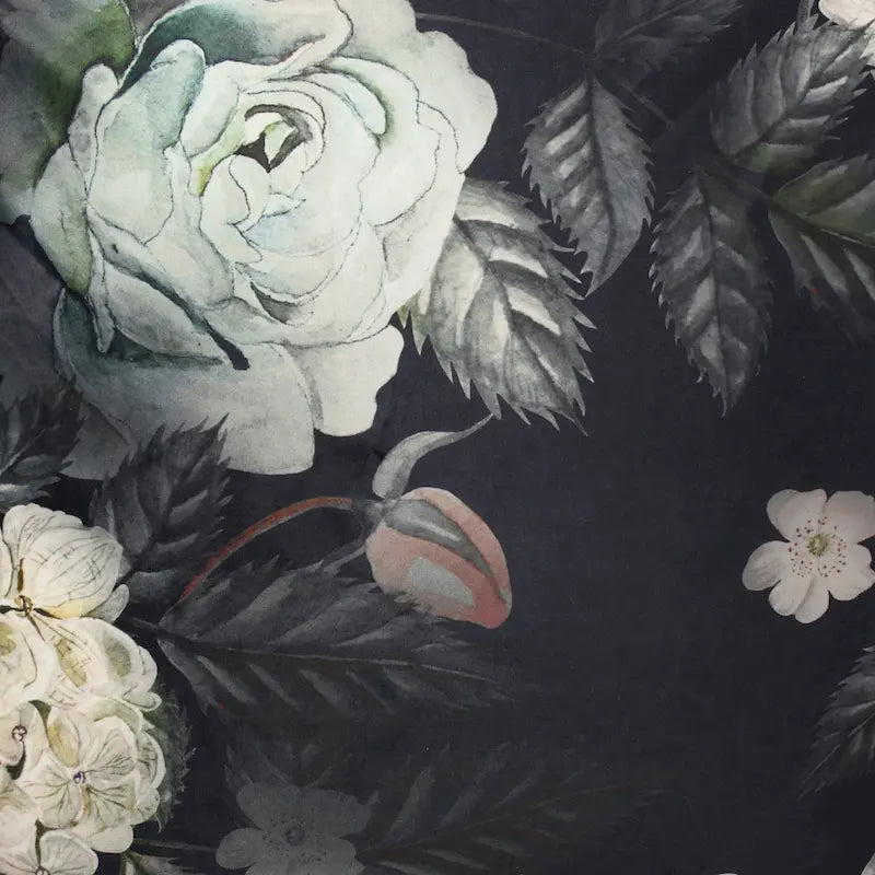 Pouf cubique en tissu à motif floral de taille moyenne traditionnel Reigle par Christopher Knight Home