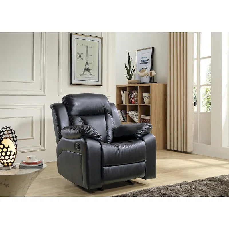 Fauteuil inclinable Daria en similicuir - 38L x 37P x 41H