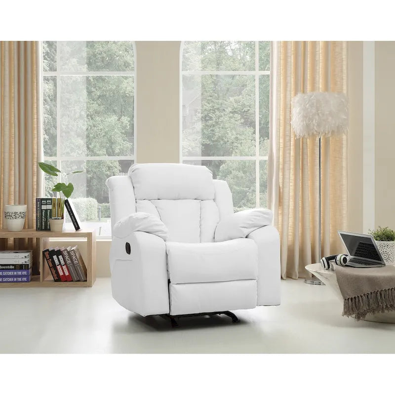 Fauteuil inclinable Daria en similicuir - 38L x 37P x 41H