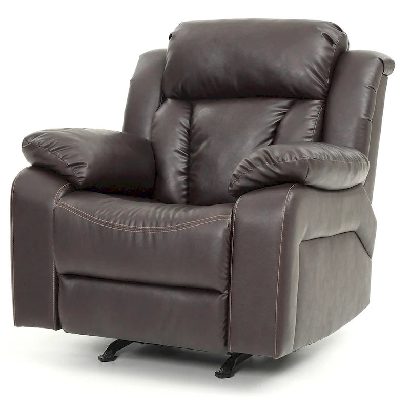 Fauteuil inclinable Daria en similicuir - 38L x 37P x 41H