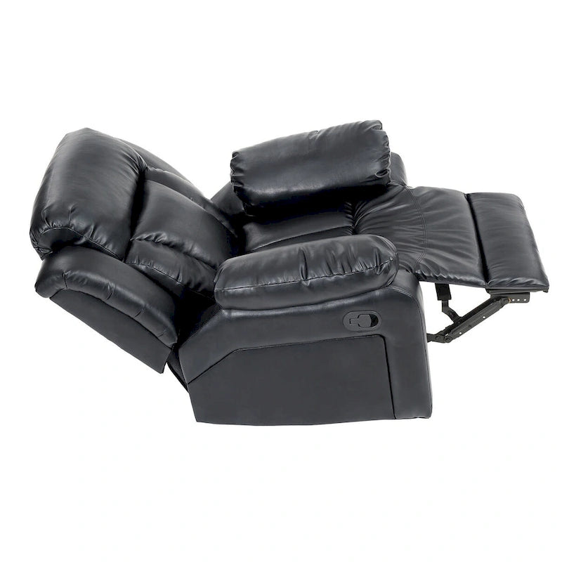 Fauteuil inclinable Daria en similicuir - 38L x 37P x 41H