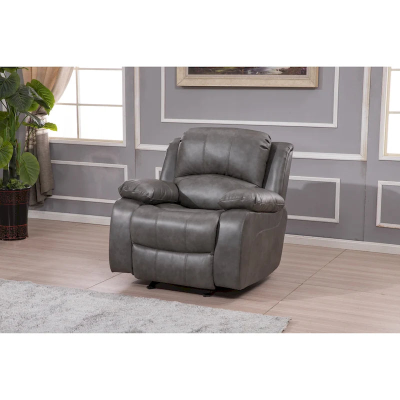 Fauteuil inclinable planeur une place manuel en cuir reconstitué 8018