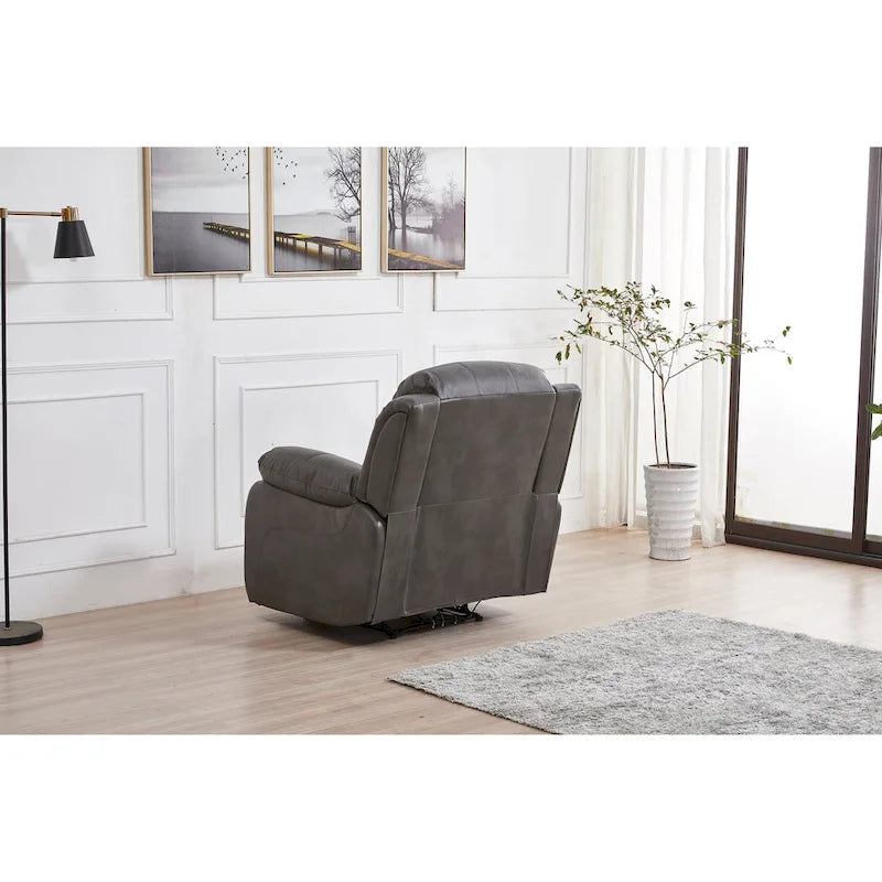 Fauteuil inclinable planeur une place manuel en cuir reconstitué 8018