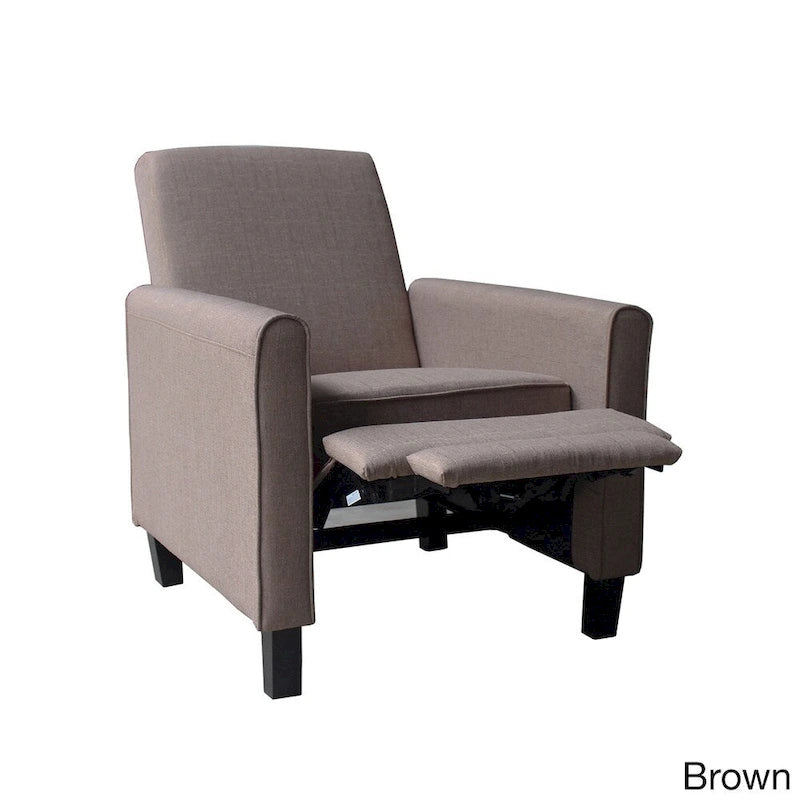 Fauteuil inclinable compact en tissu contemporain