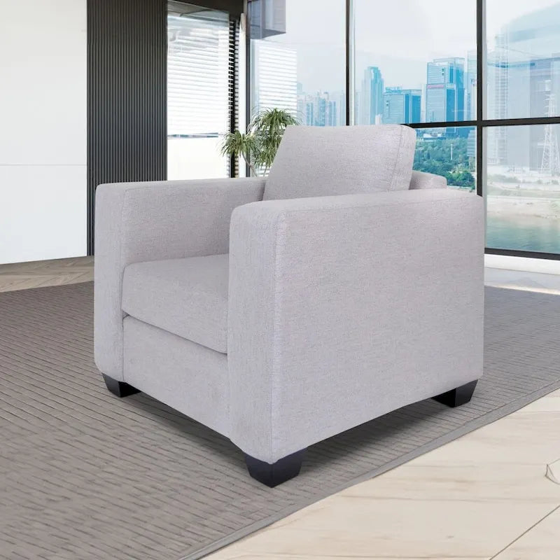 Coast to Coast Sofas Fauteuil contemporain Tissu polyester Cadre en bois massif Rembourré