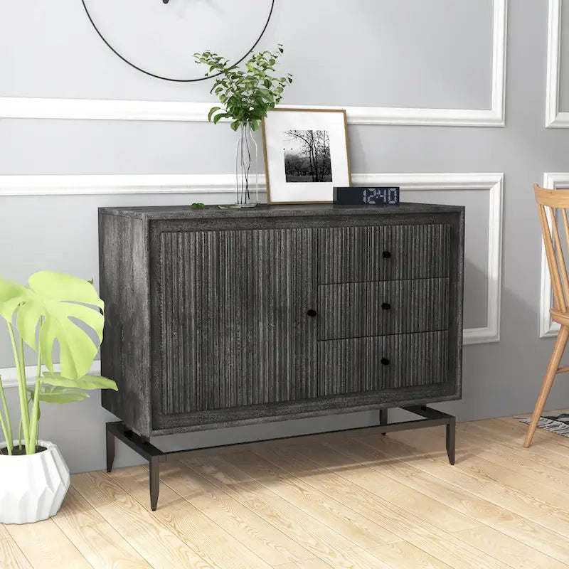 Meuble d'appoint en bois à 3 tiroirs Camilo - 39,5 x 16 x 31